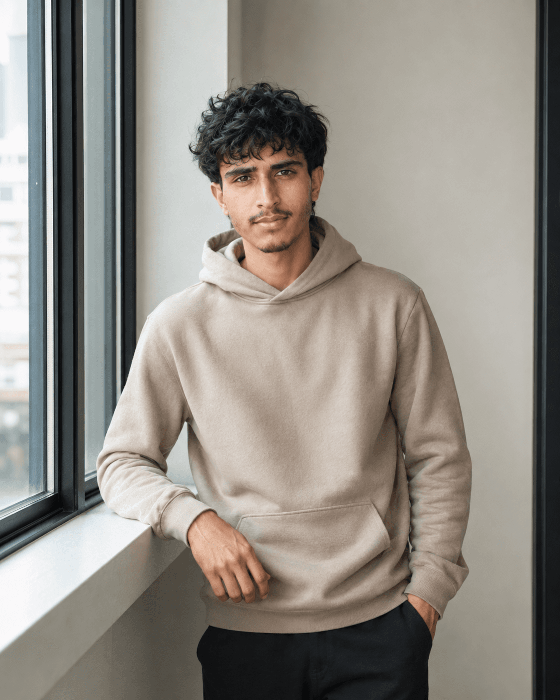 Rohan Neure, founder of GrowthLabs in Nepal, standing beside a window